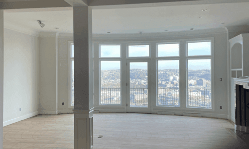 Final steps of house painting