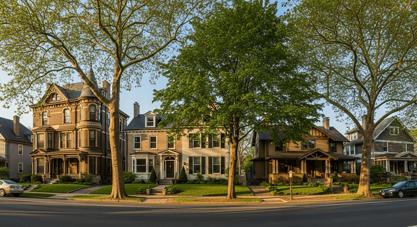 Neighborhood and architecture in Edgewood, PA