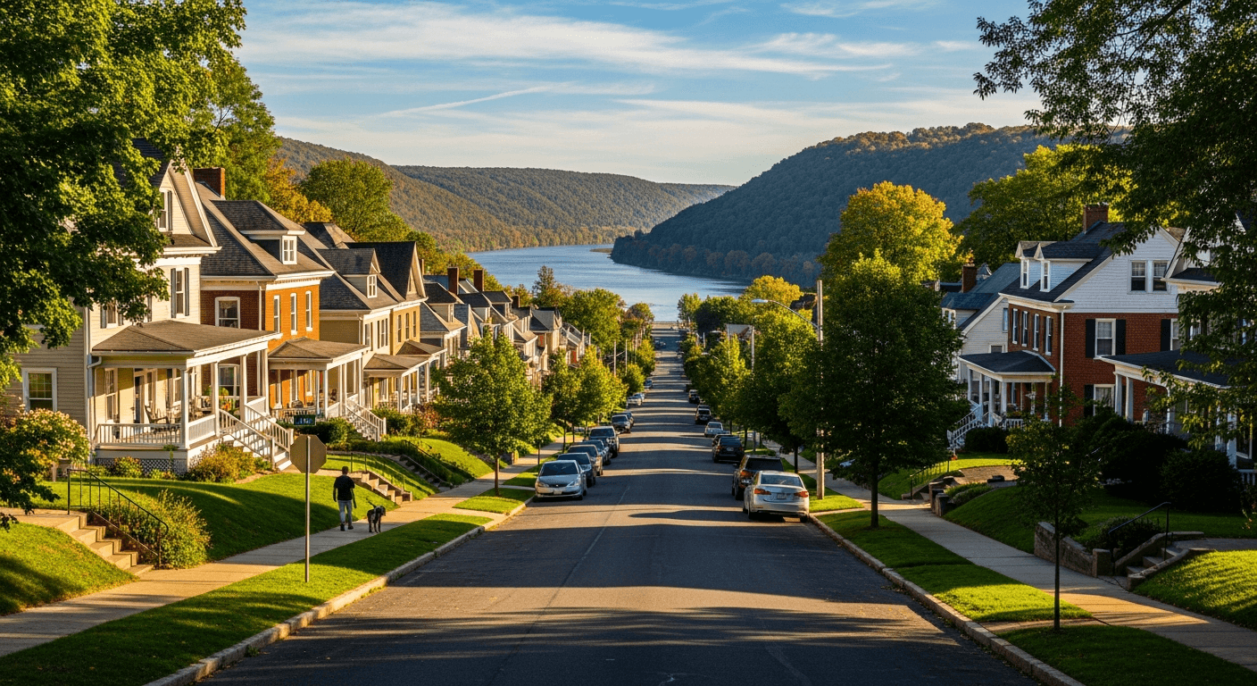 Neighborhood and architecture in New Kensington, PA