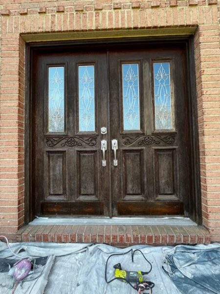 Before - Door painting renovation