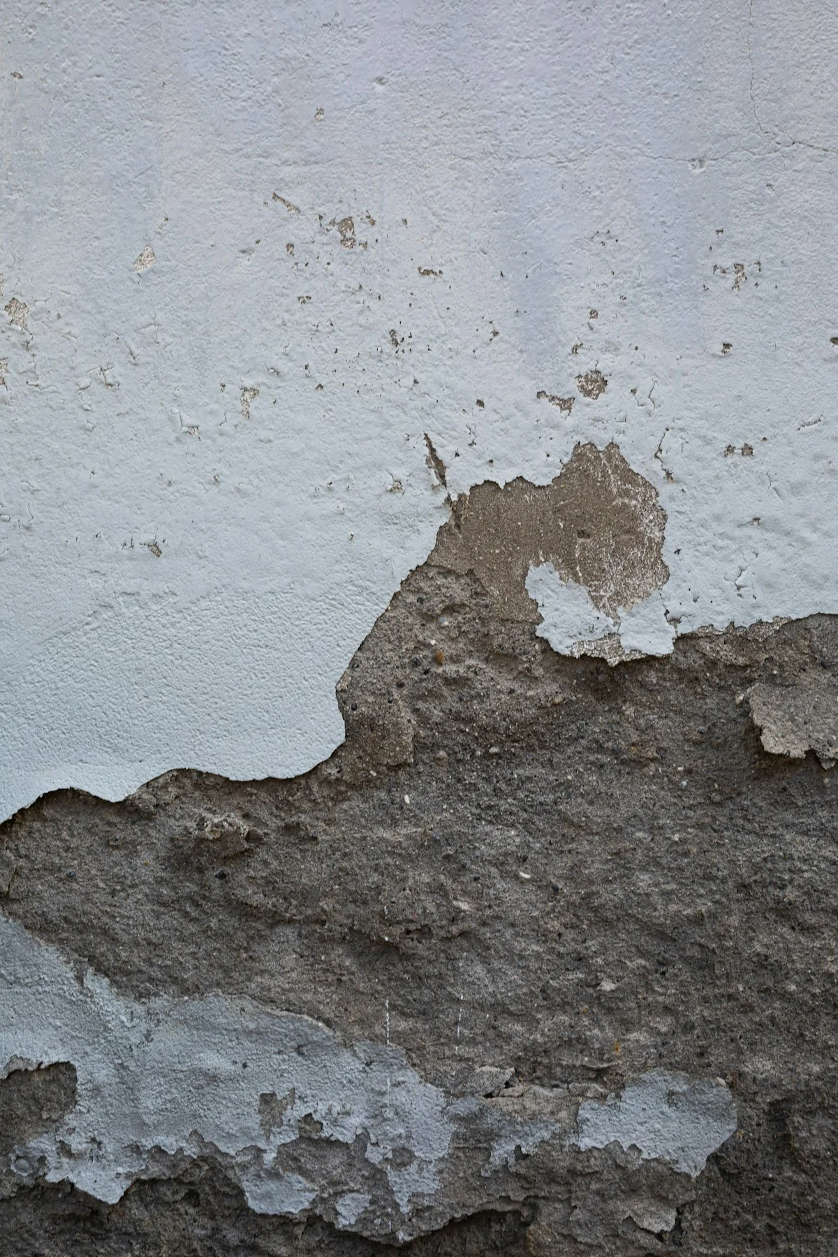 Water damaged drywall removal before replacement installation
